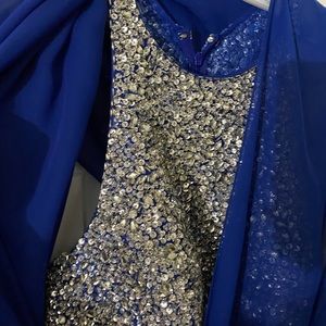 Blue Long Formal Dress